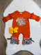 Bowtism Baby Fall Vibes Romper with Matching Bow - Bowtism
